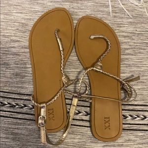 Gold sandals
